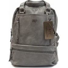 571COLLECTİONS   Ithal Yıkama  Deri  Sırt Çantası