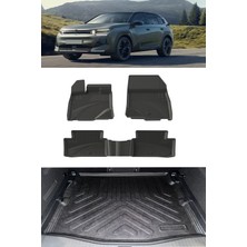 Sahler Citroen C5 Aircross 2025 ve Sonrası 1.2 Mild Hybrit Paspas 3D Rizline Bagaj Havuzu Alt