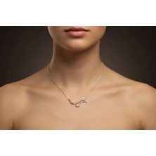 Özgürlüğün Kanatları - Zarafetin Simgesi - 925 Ayar Gümüş Kolye