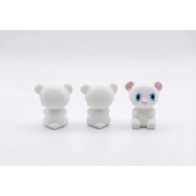 Lubiko Studio Lubıko Studıo 3'lü Minyatür Sevimli Ayıcık Figür Seti Dekoratif Araç Torpido ve Monitör Süsü Hediyelik