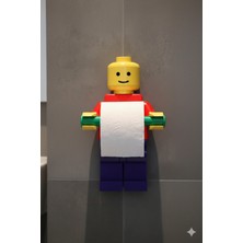 Öztürk Makine Tuvalet Kağıdı Tutucu Tuvalet Kağıtlığı - Büyük Boy -Lego Adam Tuvalet Kağıdı Tutucu