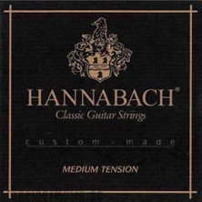 Hannabach 7287MT Klasik Gitar 3'lü Bas Tel Seti (Profesyonel - Yedek Bas Takımı) | Medium Tension (Orta)