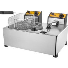 Remta Elektrikli Fritöz 5+5 Lt Ikili R93 Büfe Tipi Sanayi Tipi 5+5 Lt Elektrikli Fritöz