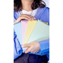 Dream Notes A5 Spiralli Okul Defteri 50 Yaprak 100 Sayfa 4'lü Set Çizgili Defter Bloknot Defter Renkli Defter