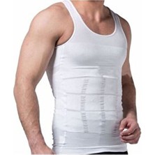 Erkek Beyaz Vücut Şekillendirici Göğüs Toparlayıcı Bel Karın Toplayıcı Korse Atlet