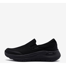 Skechers Arch Fit 2.0 - Vallo Erkek Siyah Spor Ayakkabı 232706TK Deri Malzeme ile Esnek Taban