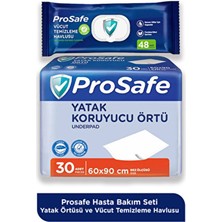 Prosafe Hasta Bakım Seti – Yatak Örtüsü ve Vücut Temizleme Havlusu