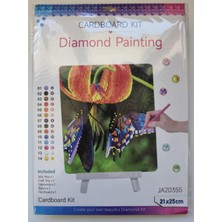 Liva Craft Cardboard Boncuk Işleme Kiti - Kelebek 21 x 25 cm