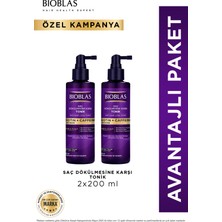Bioblas Biotin & Kafein Saç Dökülmesine Karşı Tonik 2 x 200 ml Standart İçerik ile Etkili Bakım