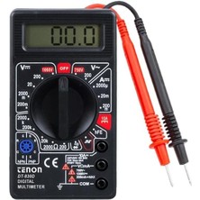 Tenon DT-830D Siyah Dc/ac Voltaj Akım Ölçer Dijital Multimetre Ölçü Aleti