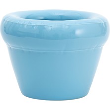 Pıerre-Sky Gloss Açık Mavi Seramik Saksı