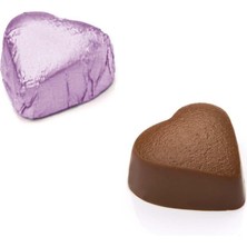 Melodi Çikolata Yaldız Mini Kalp Antep Fıstıklı Çikolata Pembe 500G