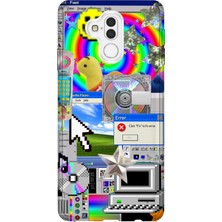 Lelia Huawei Mate 20 Lite Uyumlu Baskılı Şeffaf Telefon Kılıfı | Koleksiyon: Aeroglass Mirage