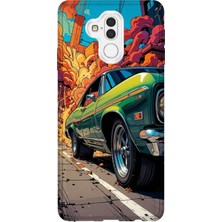 Lelia Huawei Mate 20 Lite Uyumlu Baskılı Şeffaf Telefon Kılıfı | Koleksiyon: Turboline Streetworks