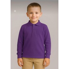 Dıgıl Kids Çocuk Polo Yaka Okul T-Shirt Uzun Kol