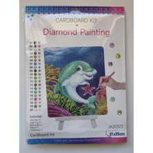 Liva Craft Cardboard Boncuk Işleme Kiti - Yunus Balığı 21 x 25 cm