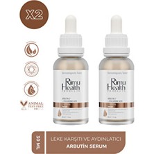Rimu Health Products Arbutin Serum 2 Li Fırsat Paketi Leke Karşıtı ve Cilt Tonu Eşitleyici 30 ml Tüm Cilt Tipleri İçin