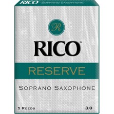 D'addario RIR0530 Reserve Soprano Saksafon Kamışı No: 3.0 (Profesyonel) - 5'li Paket | Premium Kamış, Tutarlı Kalite ve Zengin Ses Rengi