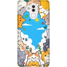 Lelia Huawei Mate 20 Lite Uyumlu Baskılı Şeffaf Telefon Kılıfı | Koleksiyon: Kawaiimilk Dreamies