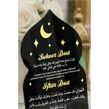 Ramazan Duası Yazılı Akrilik Dekor, Ev ve Ofis Için Şık Tasarım