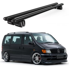 Today Auto Pençe Mercedes-Benz Vito (W638) (1996-2003) Uyumlu Siyah Ara Atkı 135CM Port Bagaj Tavan Barı