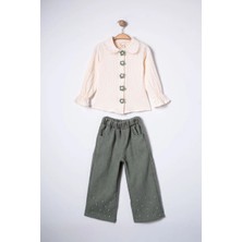 Joy Kids Müslin Gömlekli Taşlı 2'li Takım (3-6 Yaş)