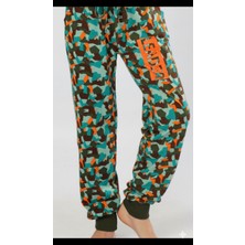 Godewo Renkli Leader Yazı Baskılı Pijama Altı