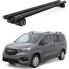Today Auto Pençe Opel Combo (2019 ve Sonrası) Uyumlu Siyah Ara Atkı 135CM Port Bagaj Tavan Barı