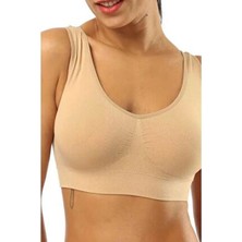 Fit Women Toparlayan Incelten Kalın Askılı Pedsiz Büstiyer Korsesi Seamless 5050