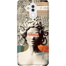 Lelia Huawei Mate 20 Lite Uyumlu Baskılı Şeffaf Telefon Kılıfı | Koleksiyon: Queenmode Femme