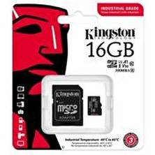 Kingston SDCIT2-16GB 16GB Microsdhc Industrial C10 A1 Pslc Card + Sd Adapter Hafıza Kartı