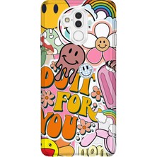 Lelia Huawei Mate 20 Lite Uyumlu Baskılı Şeffaf Telefon Kılıfı | Koleksiyon: Chromatica Aura