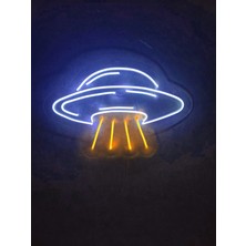 Ufo Neon LED Tabela Neon Yazı Neon Dekoratif Duvar Aydınlatması