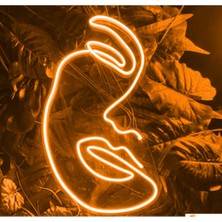 Yarım Yüz Neon LED Tasarımı