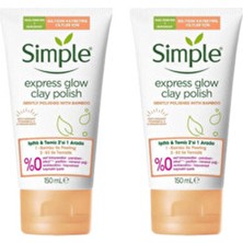 Simple Protect & Glow 2'si 1 Arada Işıltılı & Temiz Işıltısını Kaybetmiş Ciltler Için 150 ml X2 Adet