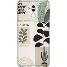Lelia Huawei Mate 20 Lite Uyumlu Baskılı Şeffaf Telefon Kılıfı | Koleksiyon: Oneline Essence