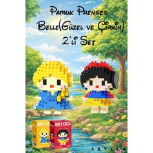 Arvela Bricks Pamuk Prenses & Belle Figür Seti – Koleksiyon