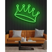 Kral Tacı- King - Neon LED Dekoratif Duvar Yazısı Tabelası Aydınlatması Gece Lambası Smc -1022
