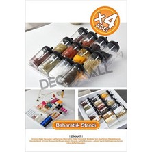  dd x4 adet pleksi şeffaf stand baharatlık standı çekmece ıçi düzenleyici lüx set