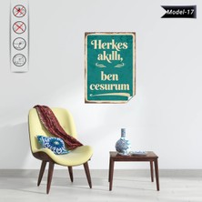 Akıllı Kağıt Statik Tutunma Özellikli Tablo - Poster Mizah (Model -17)