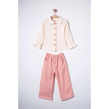 Joy Kids Müslin Gömlekli Taşlı 2'li Takım (3-6 Yaş)