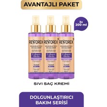 Restorex Kolajen & Biotin Dolgunlaştırıcı Sıvı Saç Kremi 3 x 200 ml