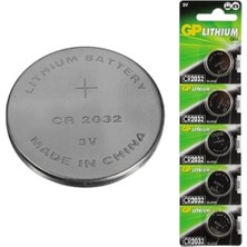 Gp CR2032 Lityum 3 Volt  Pil 5 Li Paket GPCR2032-2CPU5