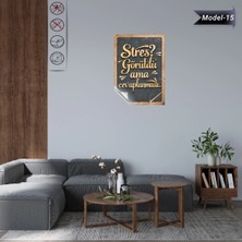 Akıllı Kağıt Statik Tutunma Özellikli Tablo - Poster Mizah (Model -15)