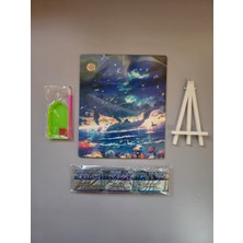 Liva Craft Cardboard Boncuk Işleme Kiti - Balina 21 x 25 cm