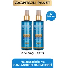 Restorex Hyaluronic Glycolic Acid Nemlendirici Canlandırıcı Sıvı Saç Kremi 2 x 200 ml