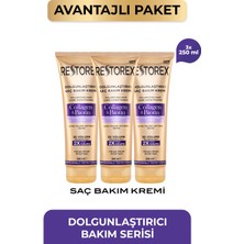 Restorex Kolajen & Biotin Dolgunlaştırıcı Saç Bakım Kremi 3 x 250 ml
