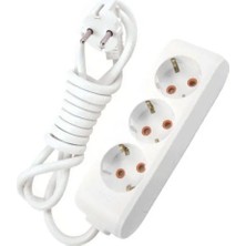Viko 3'lü Priz - 5 Metre (Topraklı Koruma Özellikli)Hazır Paket Değildir