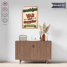 Akıllı Kağıt Statik Tutunma Özellikli Tablo - Poster Mizah (Model -22)