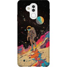 Lelia Huawei Mate 20 Lite Uyumlu Baskılı Şeffaf Telefon Kılıfı | Koleksiyon: Cosmicwhisper Skyset